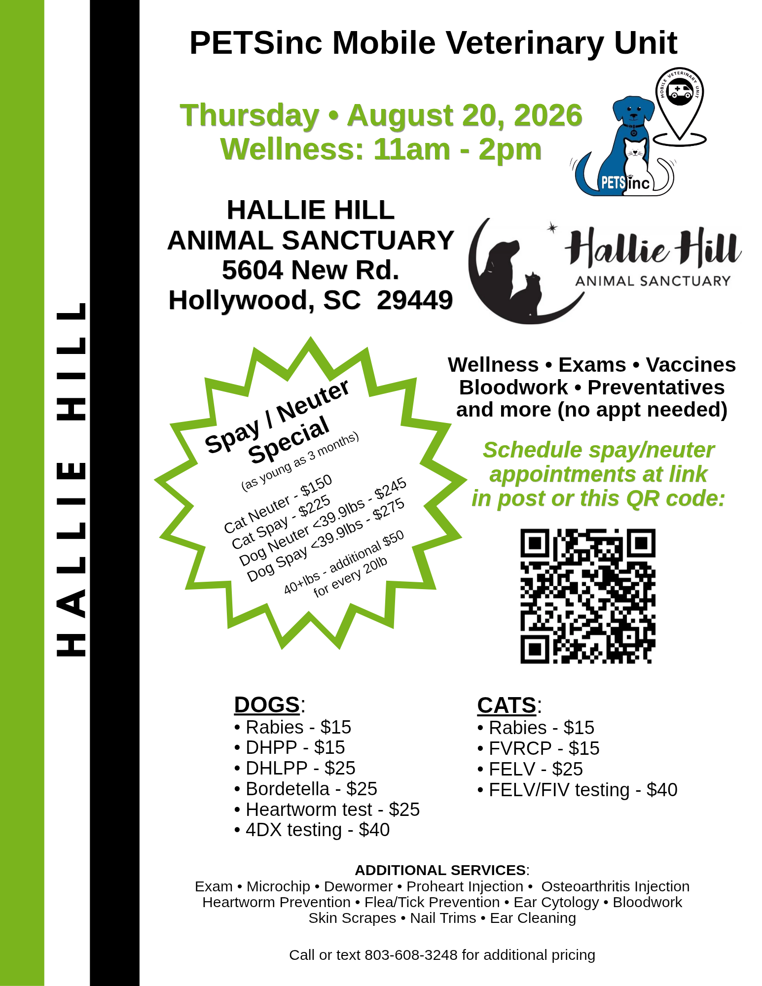 Hallie Hill - August 2026 Hallie Hill & PETSinc Affordable Mobile Veterinary Unit
