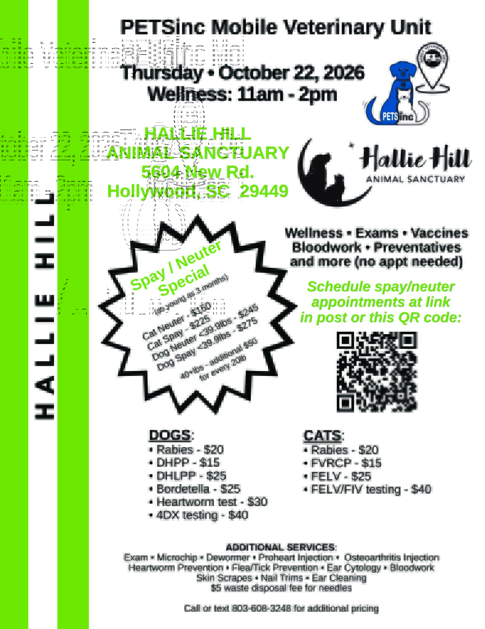 Hallie Hill - 2026-10-22 full page flyer Hallie Hill & PETSinc Affordable Mobile Veterinary Unit