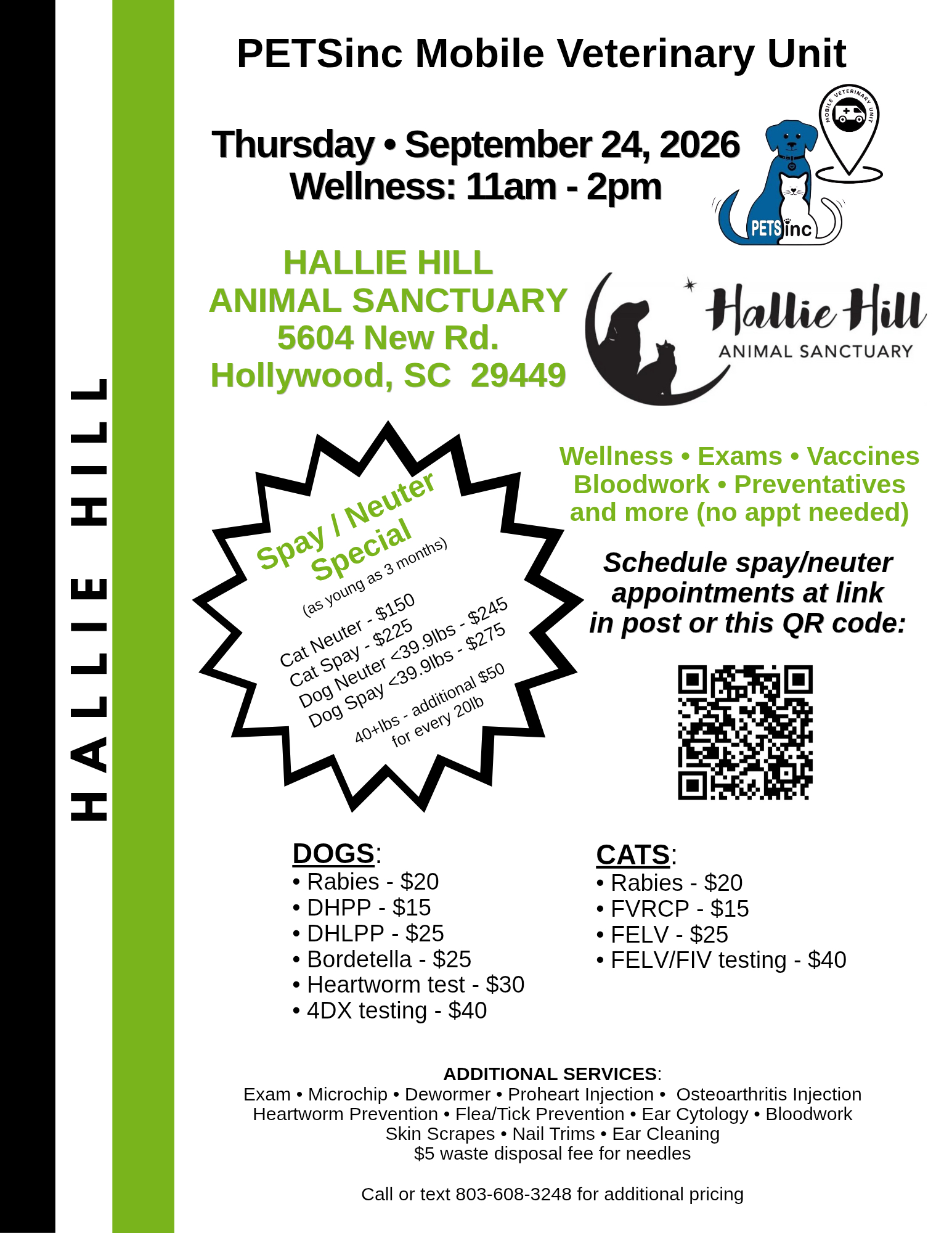 Hallie Hill & PETSinc Affordable Mobile Veterinary Unit